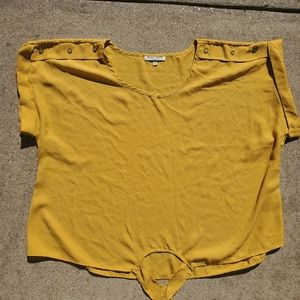 Speed Limit Mustard Blouse sz 3X